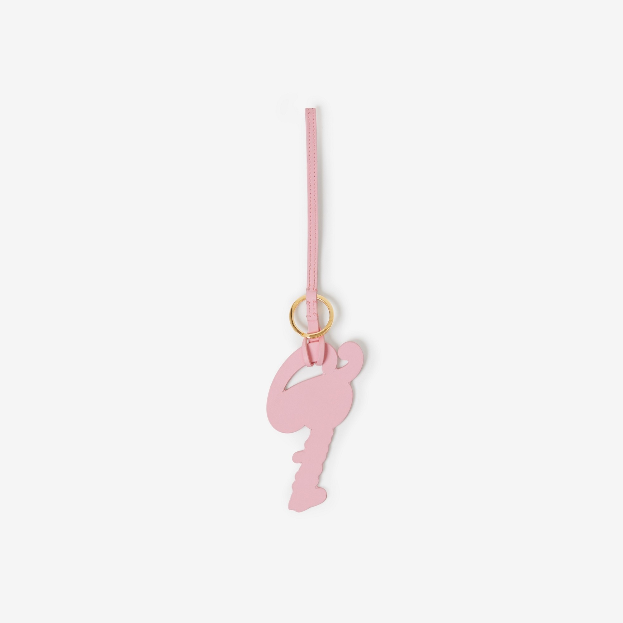 Logo Intarsia Leather Key Charm - 2