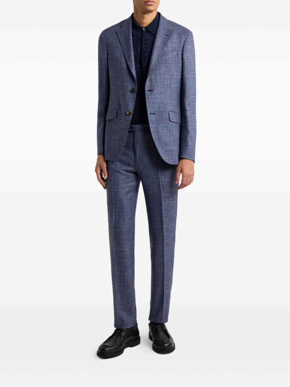 checked wool suit - 2