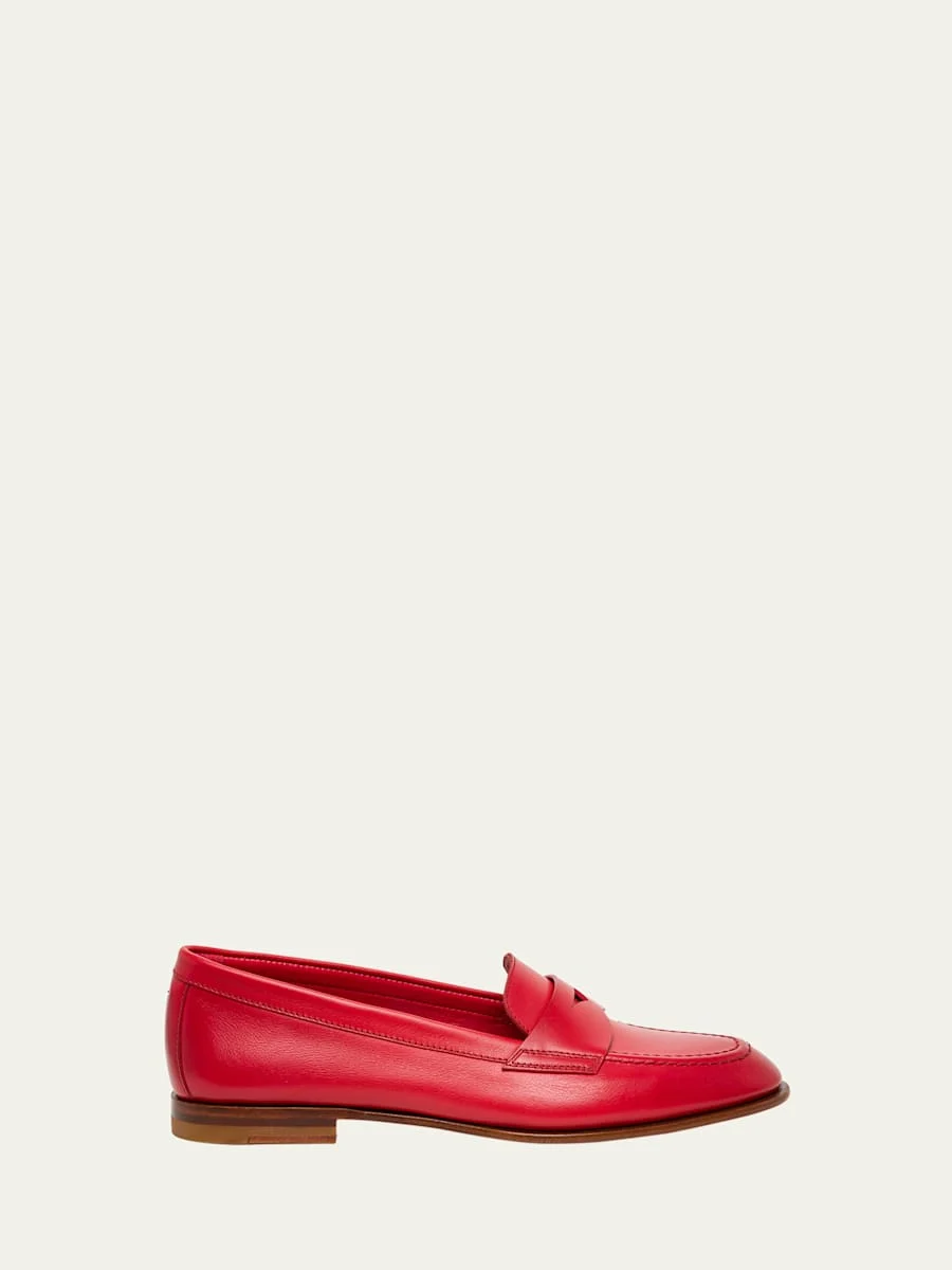 Famed Leather Penny Loafers - 1