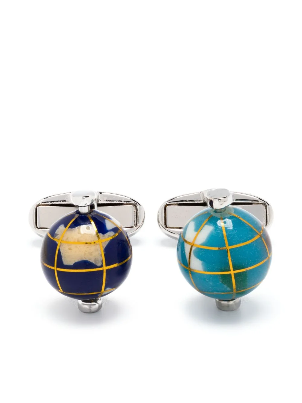 Globe contrasting cufflinks - 1