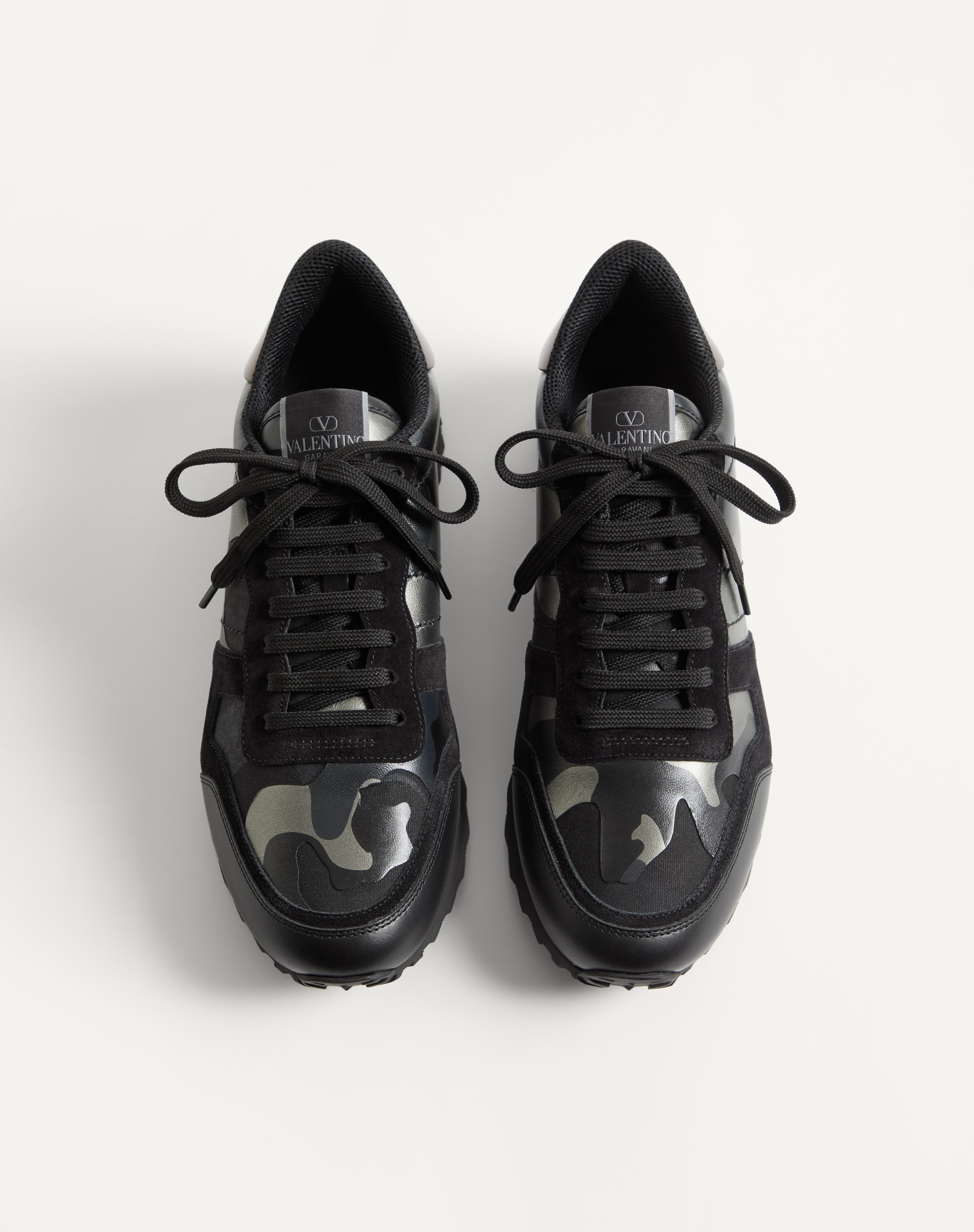ROCKRUNNER CAMOUFLAGE NOIR METALLIC SNEAKER - 5