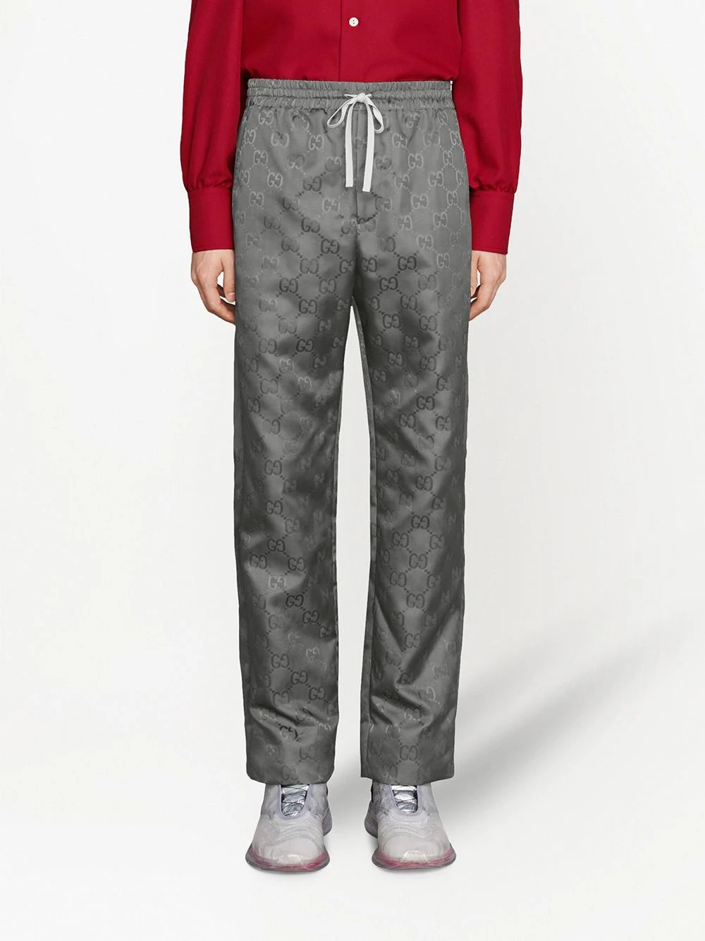 monogram-pattern track pants - 3