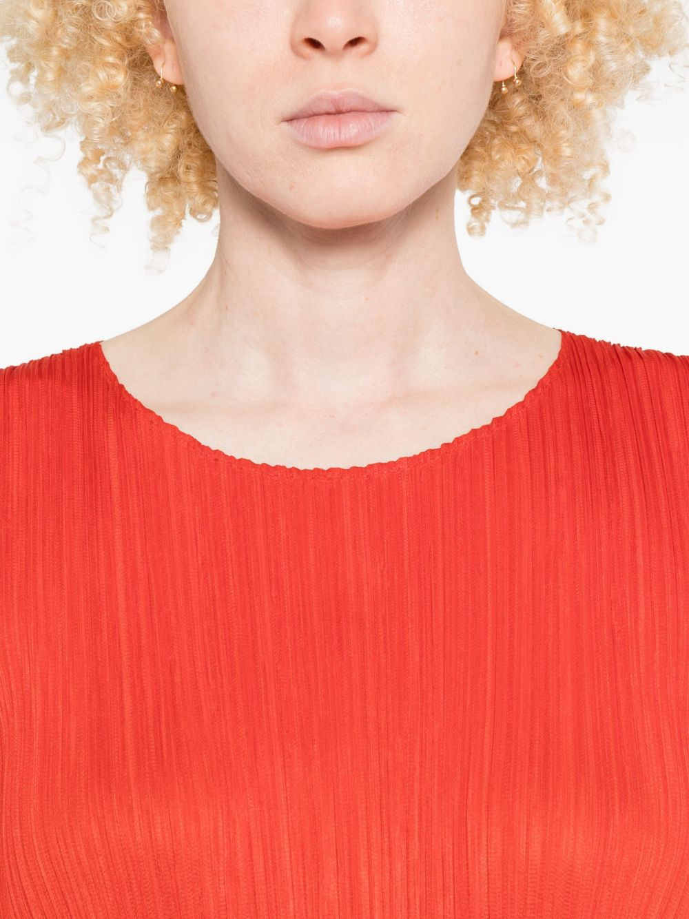 pleated sleeveless midi dress - 5