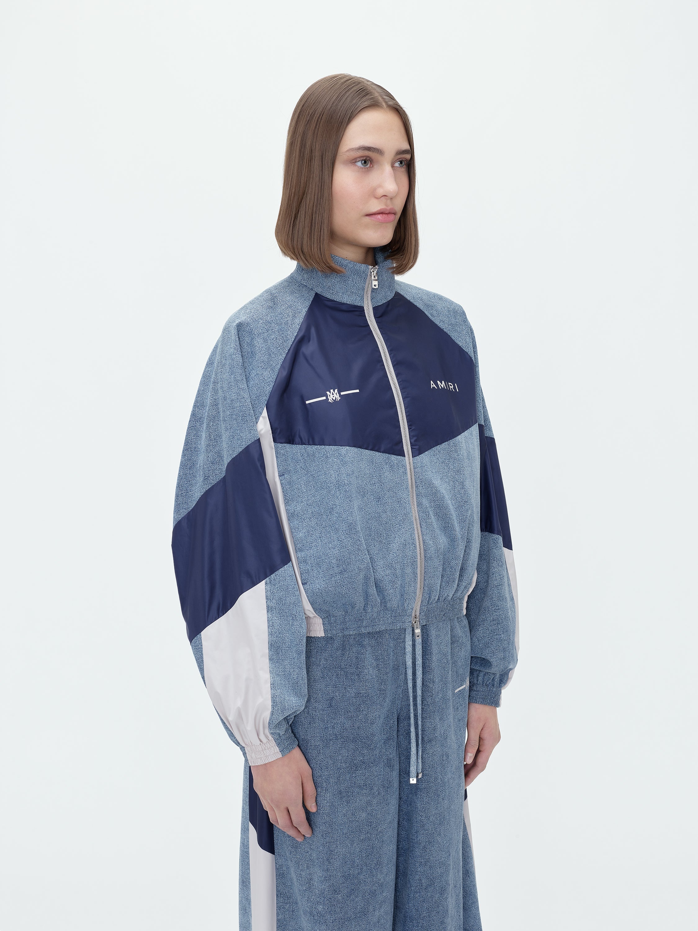 CHAMBRAY RETRO TRACK JACKET - 3