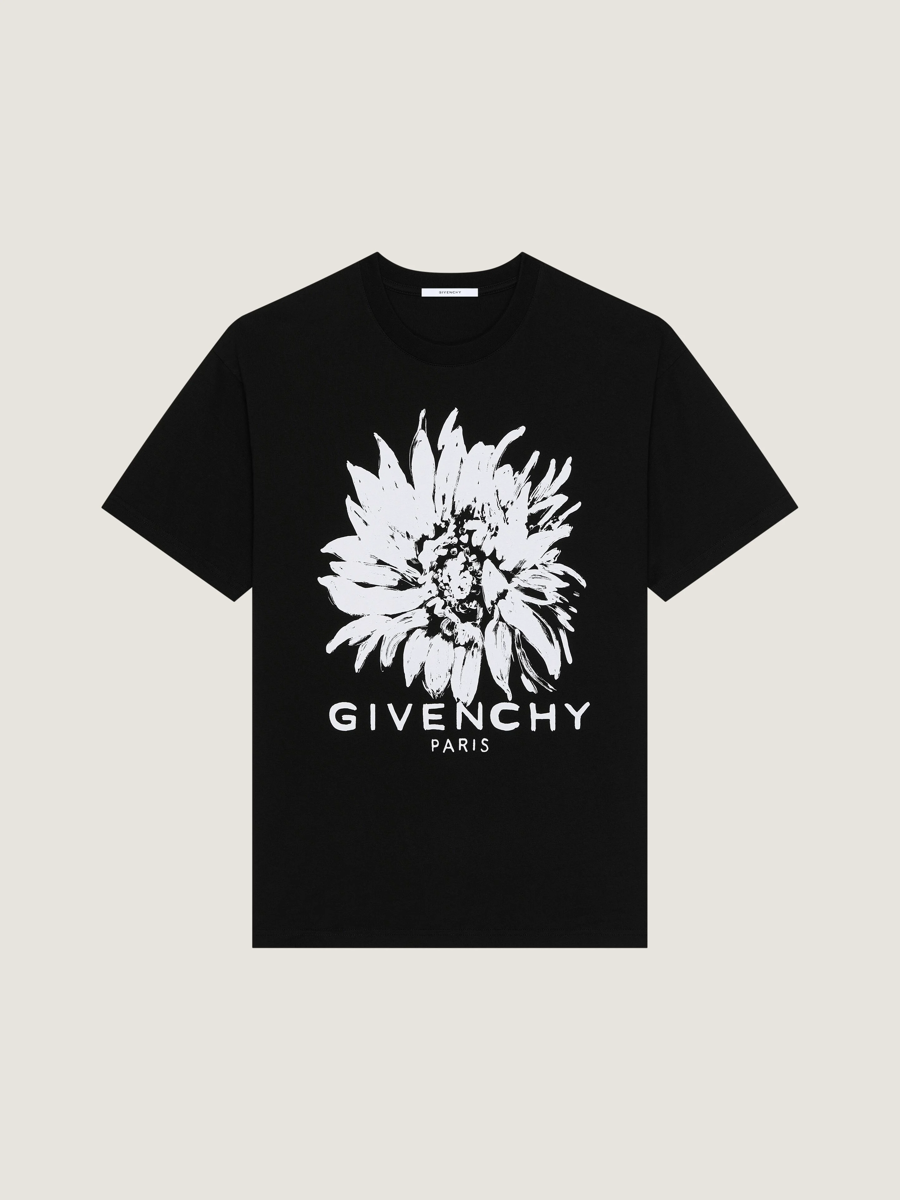 T-SHIRT IN COTTON WITH SUNFLOWER PRINT - 1