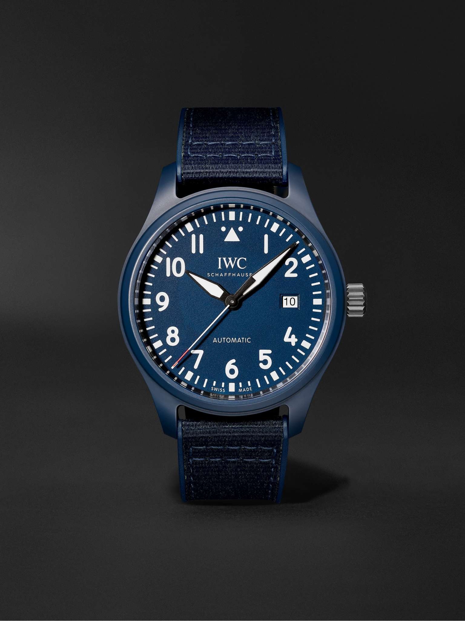 Laureus Sport for Good Pilot's Limited Edition Automatic 41mm Ceramic and Webbing Watch, Ref. No. IW - 1