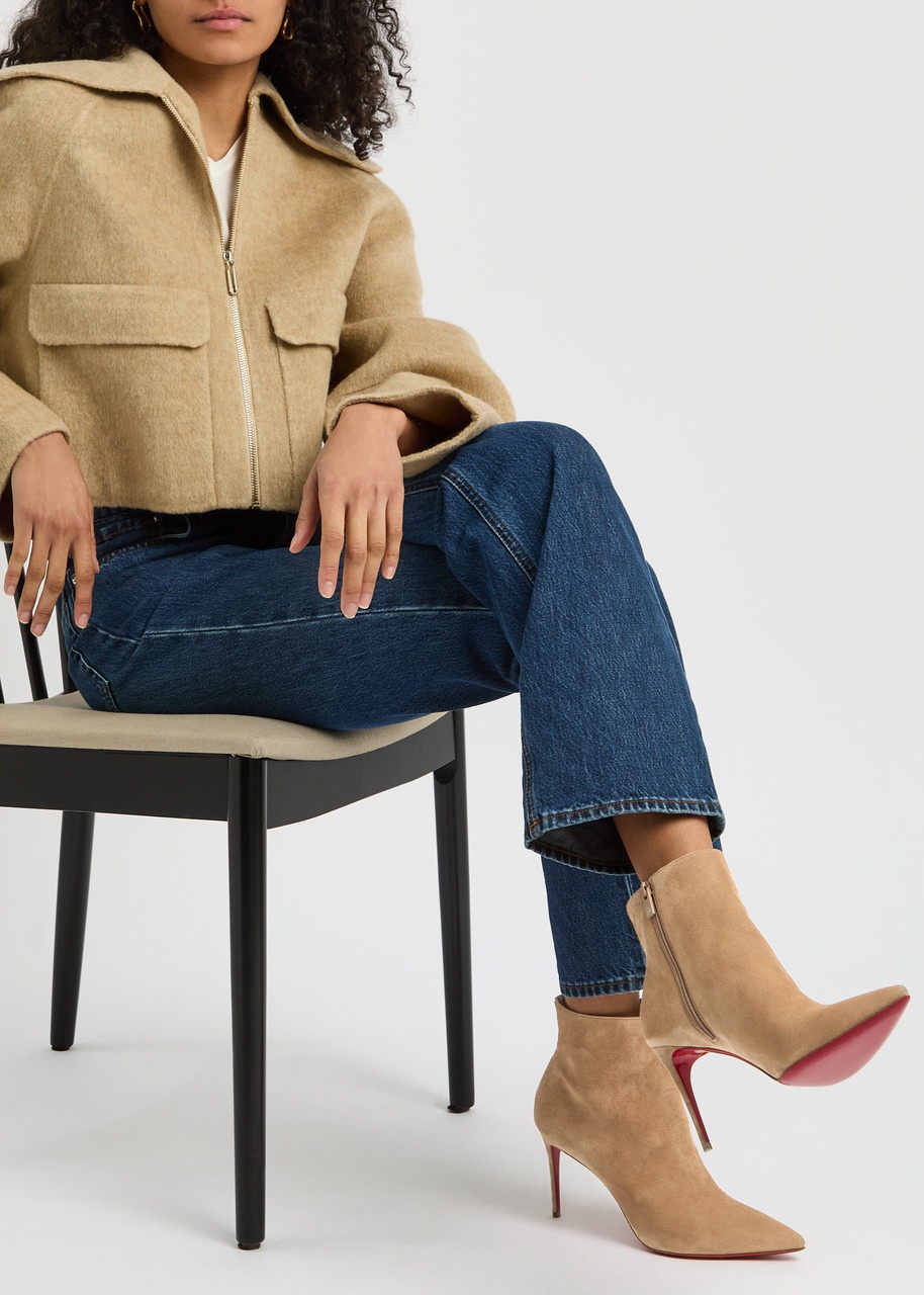 Christian Louboutin So Kate 85 Suede Ankle Boots - 5