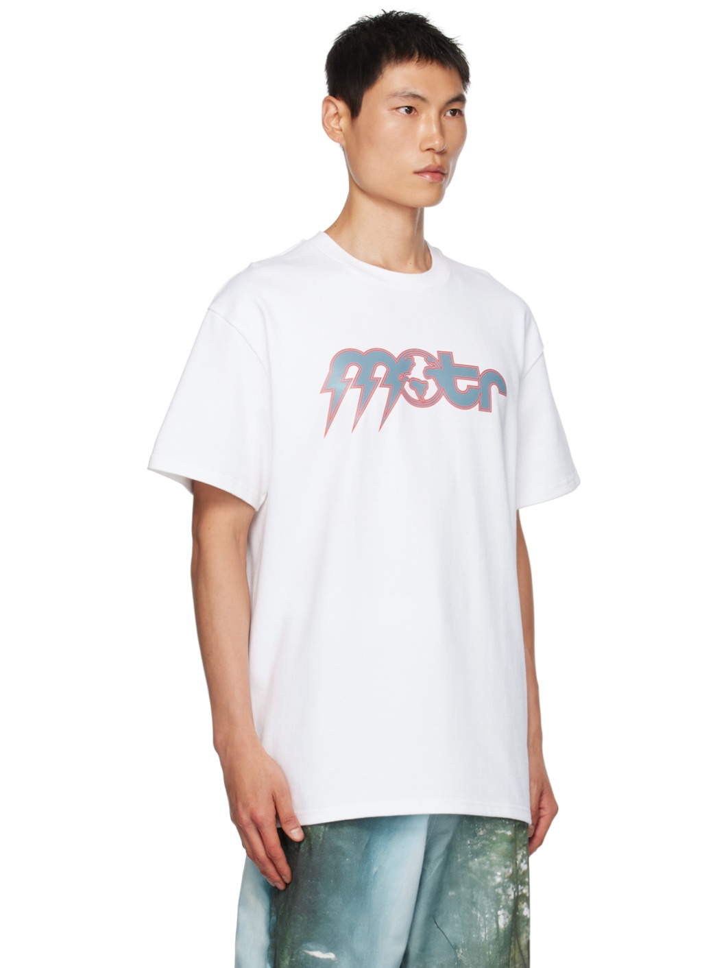 White Printed T-Shirt - 2