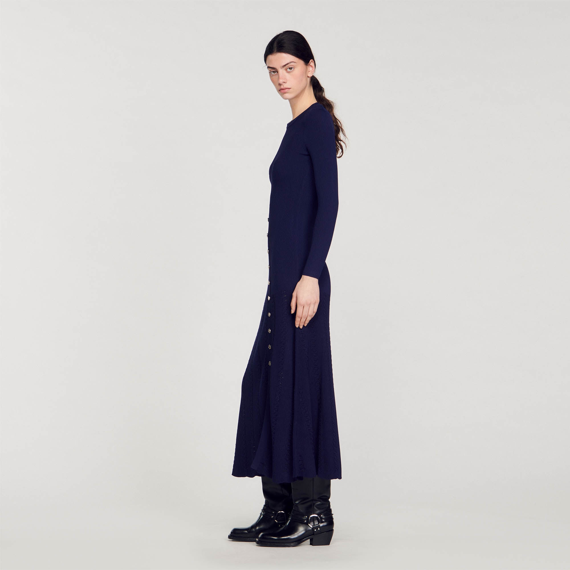 KNIT MIDI DRESS - 7