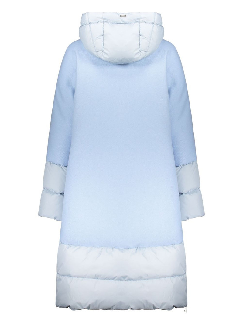 Herno two-tone hooded puffer jacket outlook