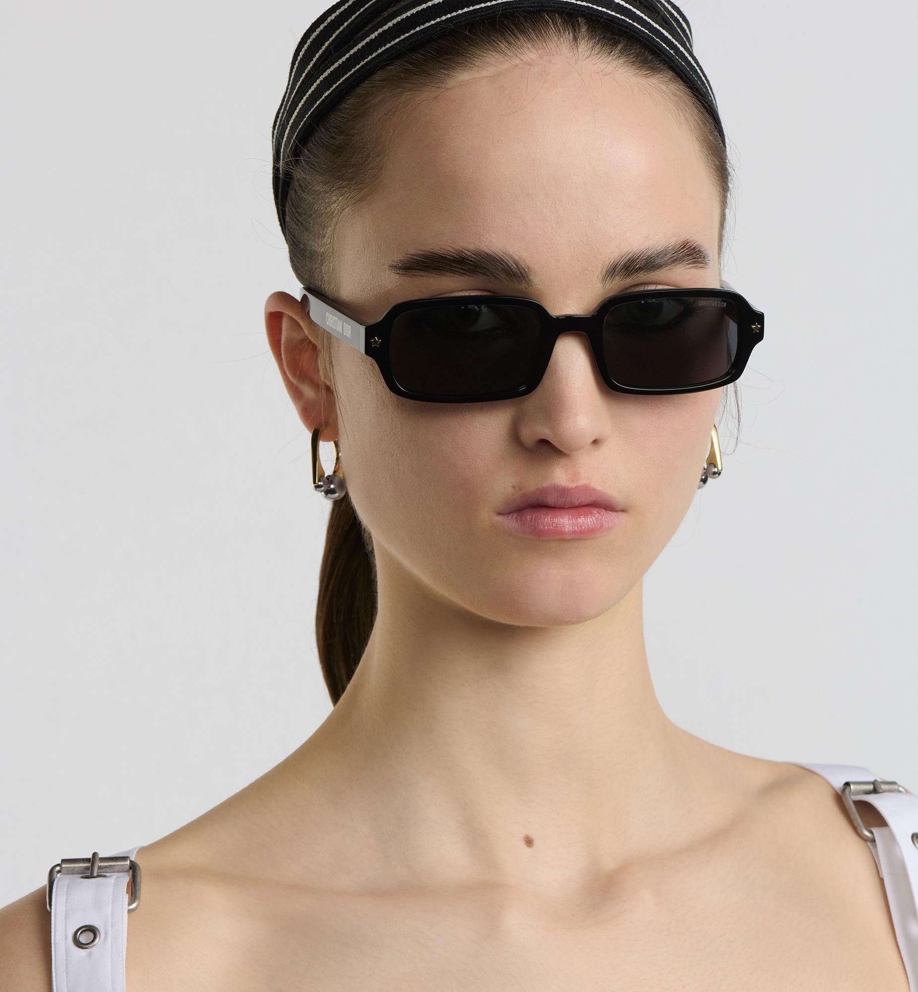 洗練されたスタイルアイ【Dior】DiorPacific S3I サングラス DiorPacific S3I Black Rectangular Sunglasses | DIOR