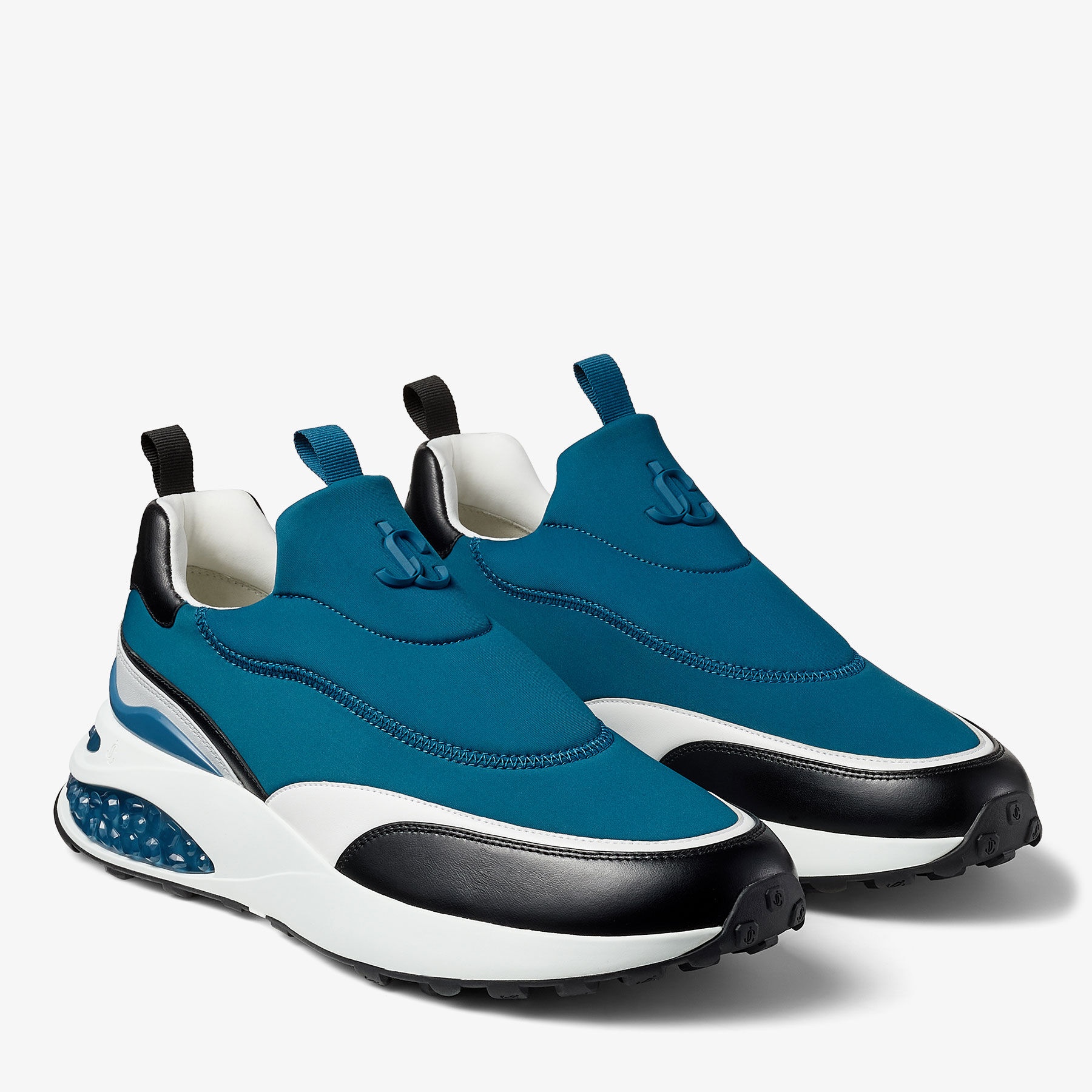 Memphis/m
Prussian Neoprene and Leather Low Top Trainers - 4