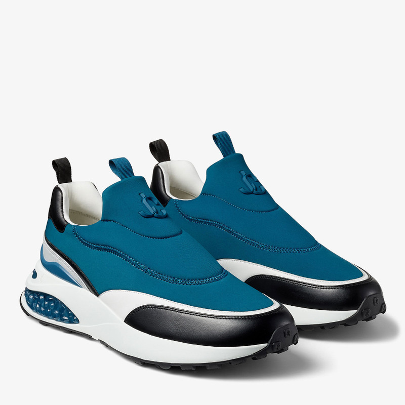 Memphis/m
Prussian Neoprene and Leather Low Top Trainers 4