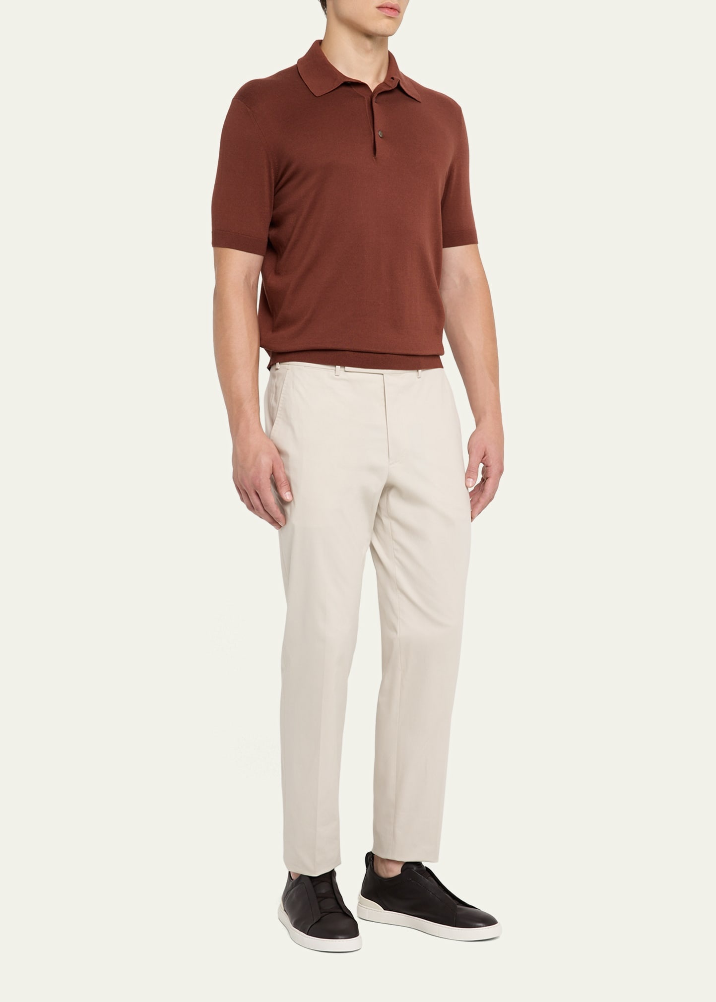 Men's Flat-Front Linen Pants - 2