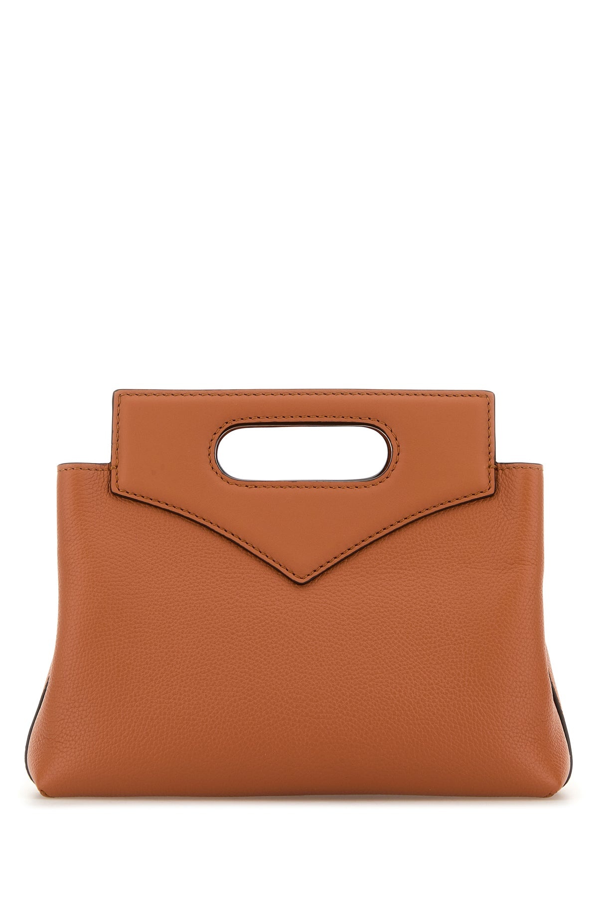 Caramel leather mini Soft Diamond handbag - 3