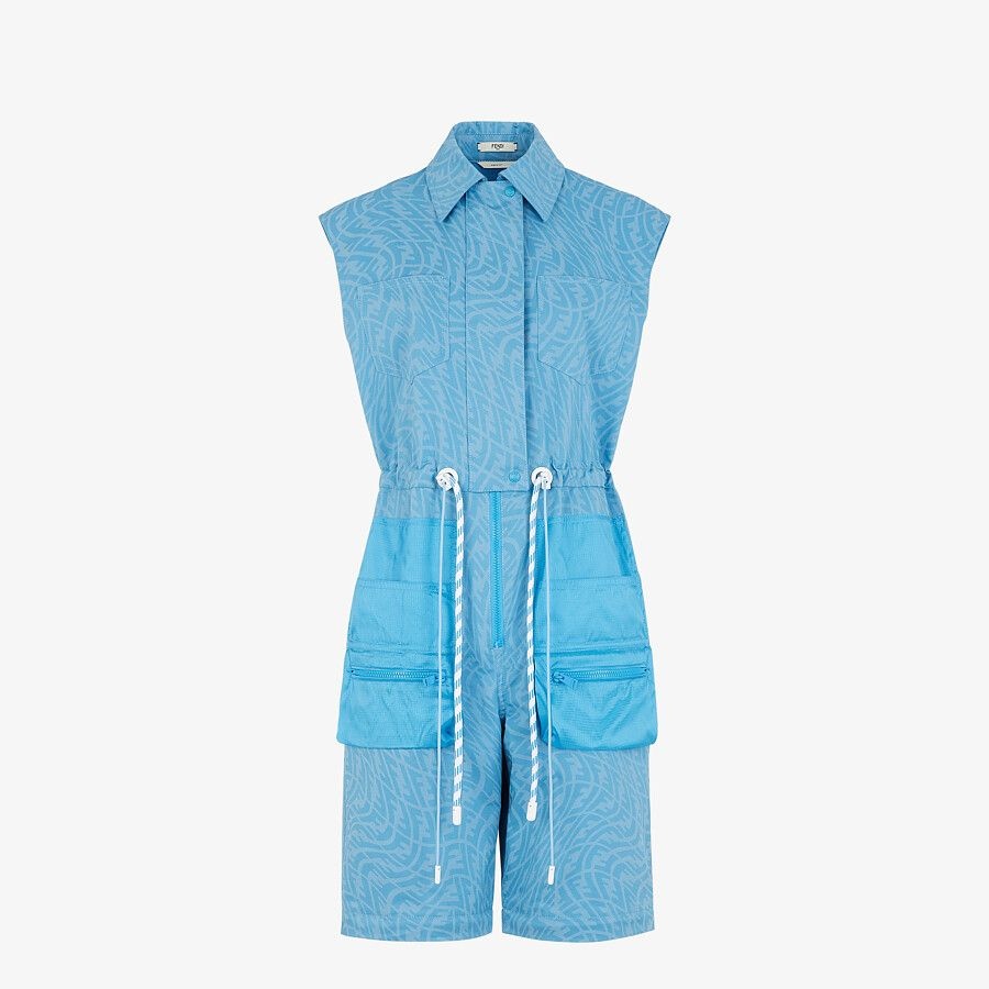 Light blue denim jumpsuit - 4