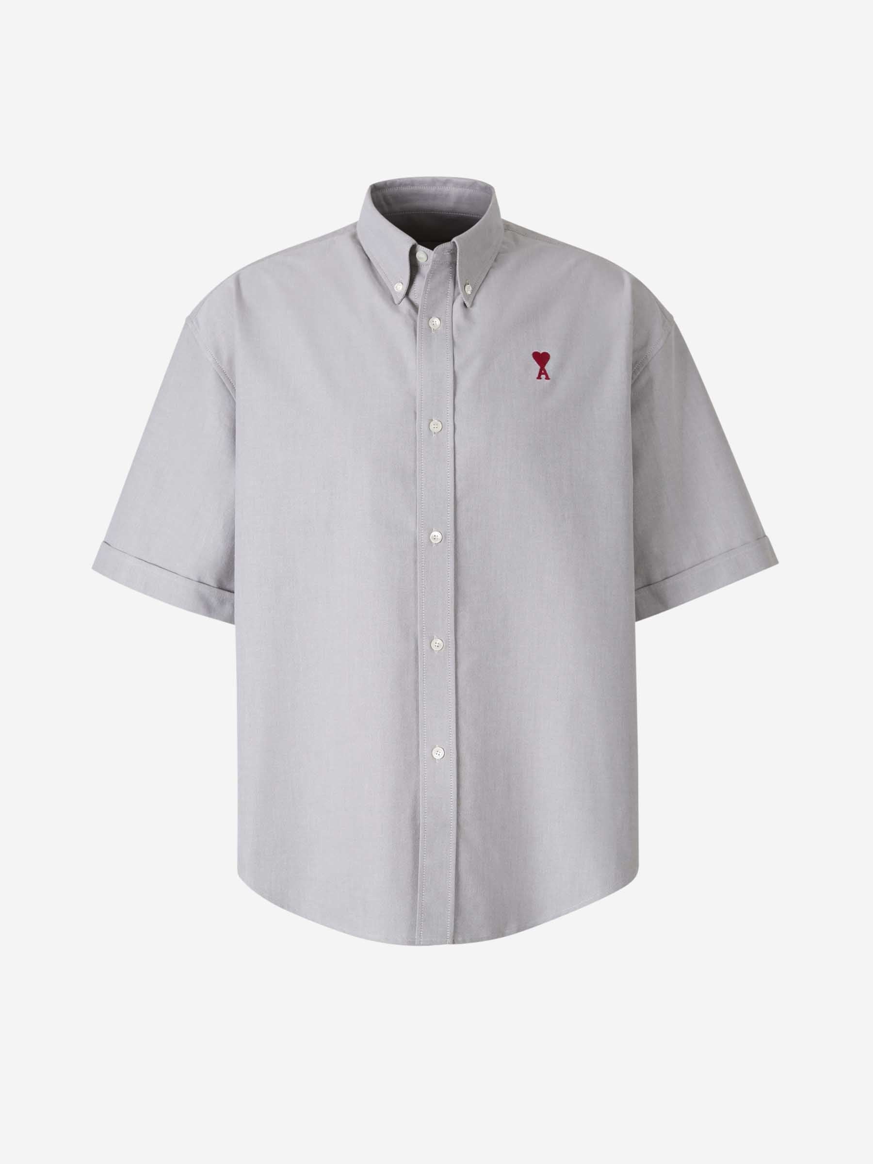 ami paris シャツ AMI Paris LOGO COTTON SHIRT | santaeulalia | REVERSIBLE