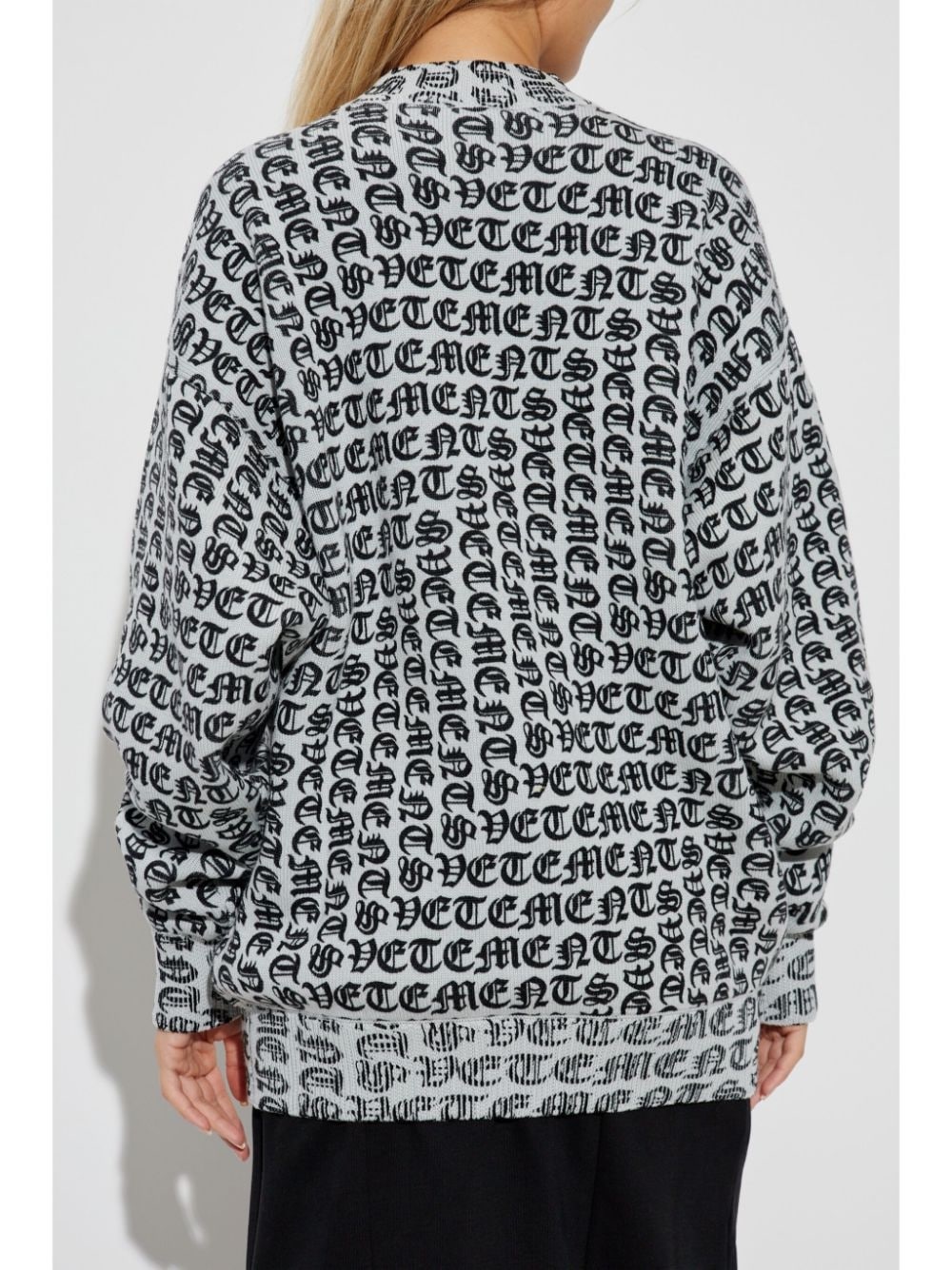 logo-intarsia sweater - 4