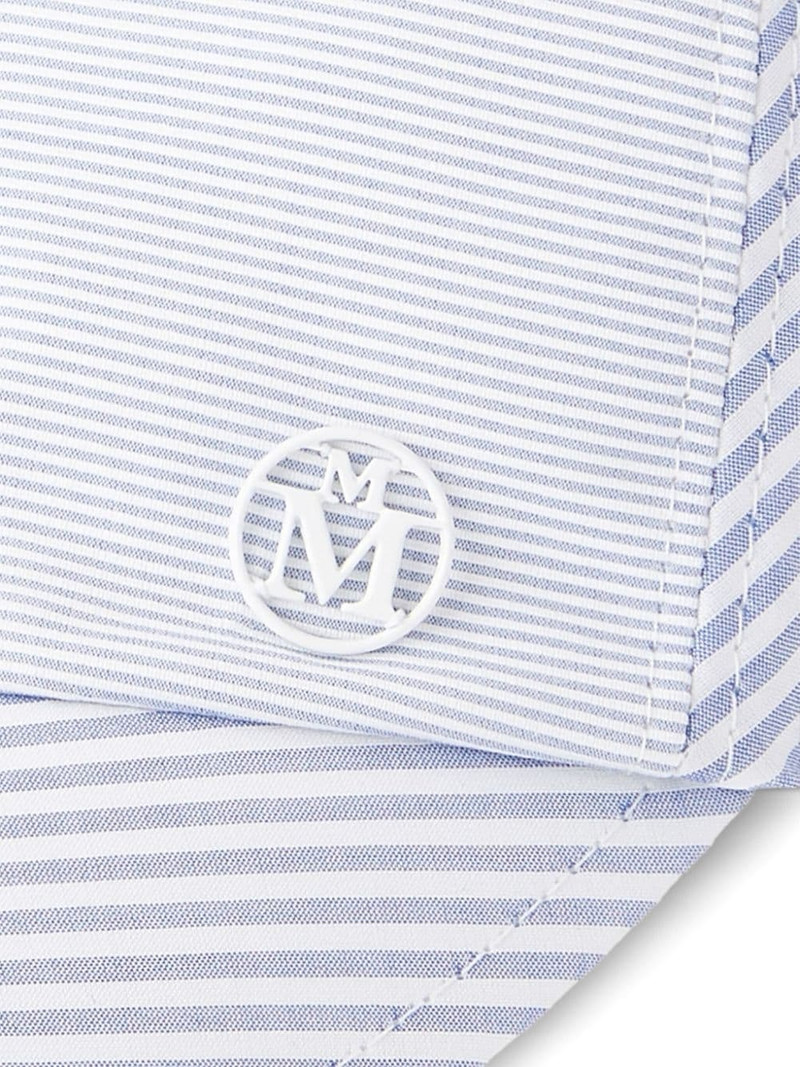 MAISON MICHEL Tiger striped cotton cap outlook