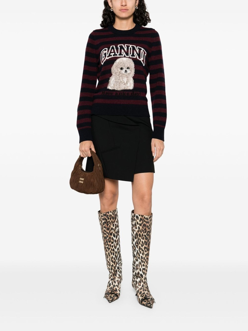 GANNI intarsia-knit jumper outlook