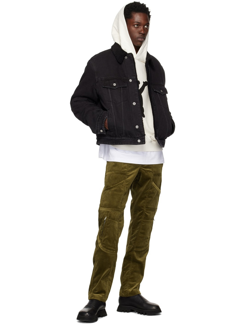 We11done Black Regular Fit Denim Jacket outlook
