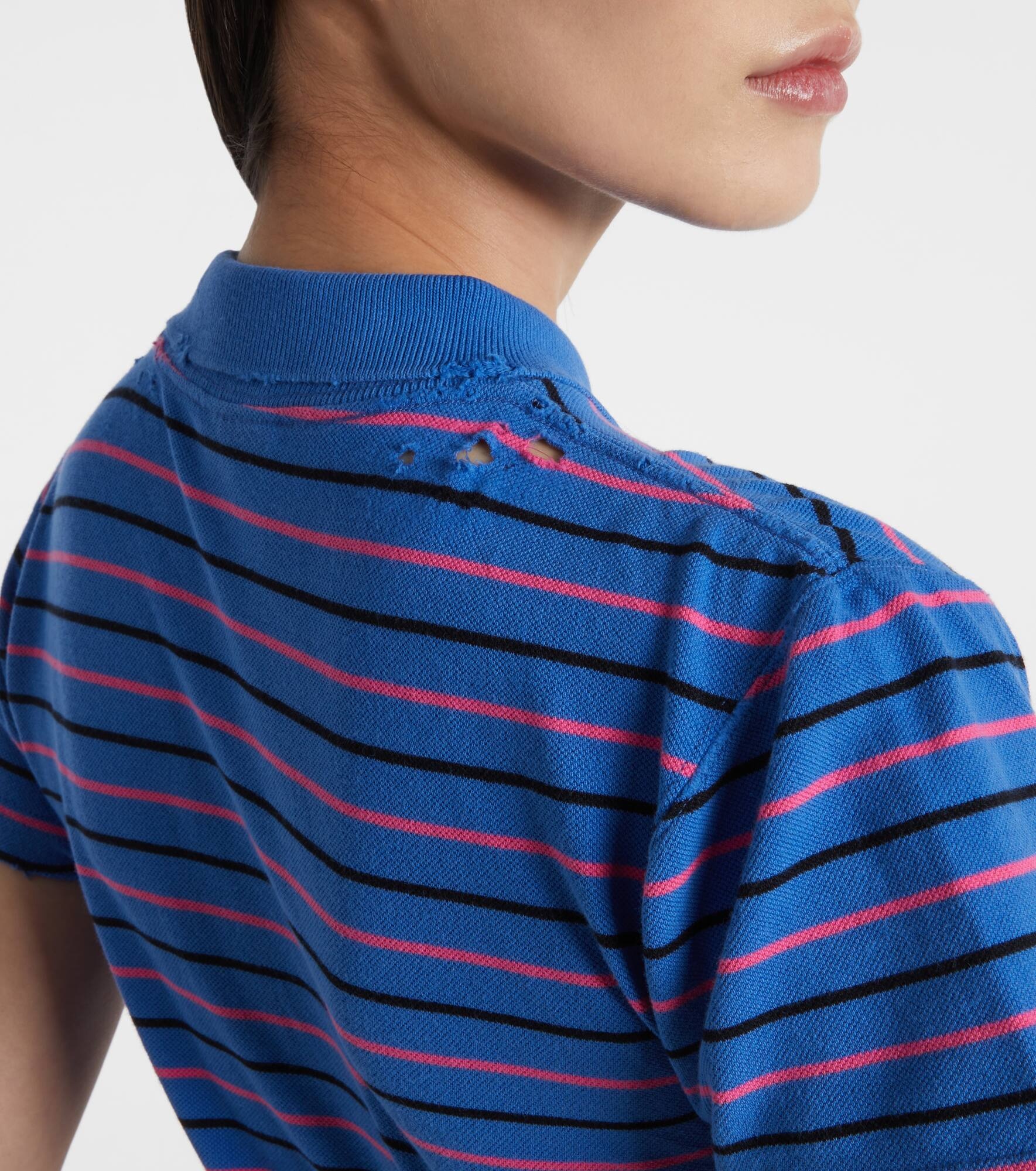 Striped cotton polo shirt - 5