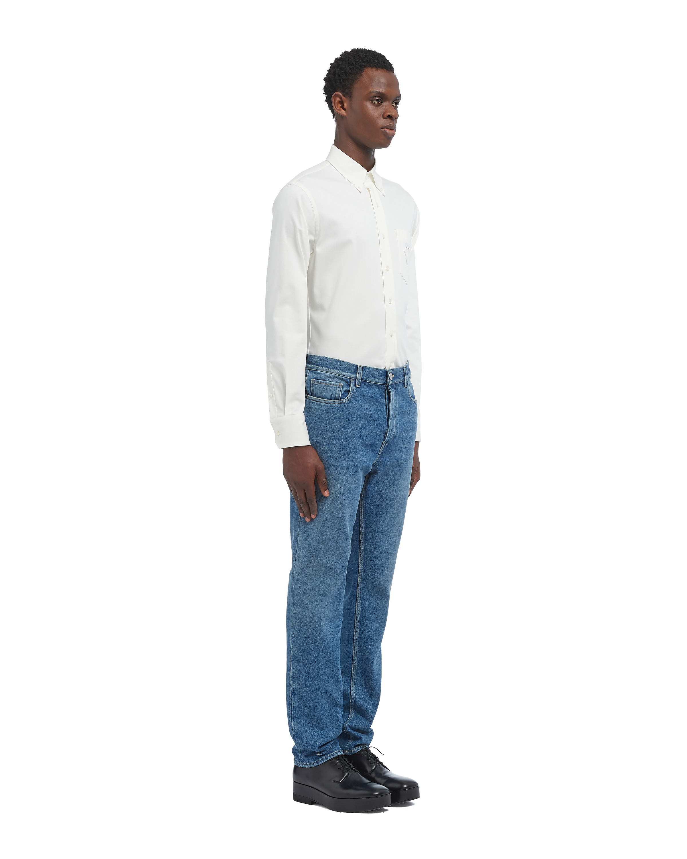 Organic denim five-pocket trousers - 3