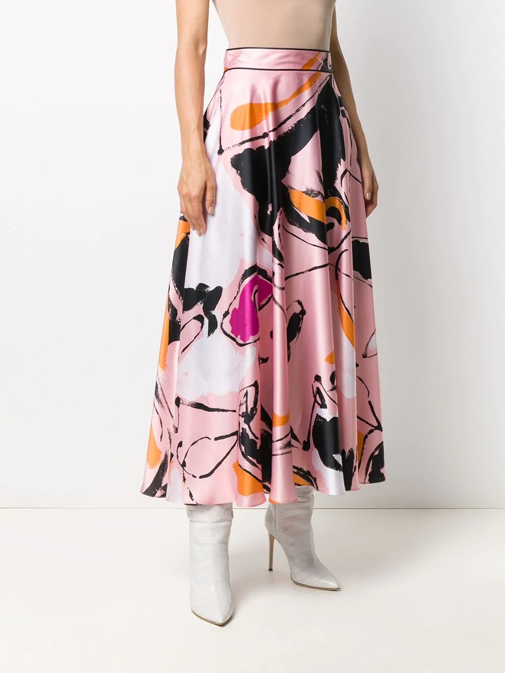 abstract-print maxi skirt - 3