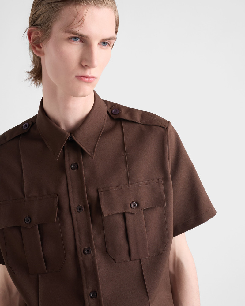 Short-sleeved technical fabric shirt 4
