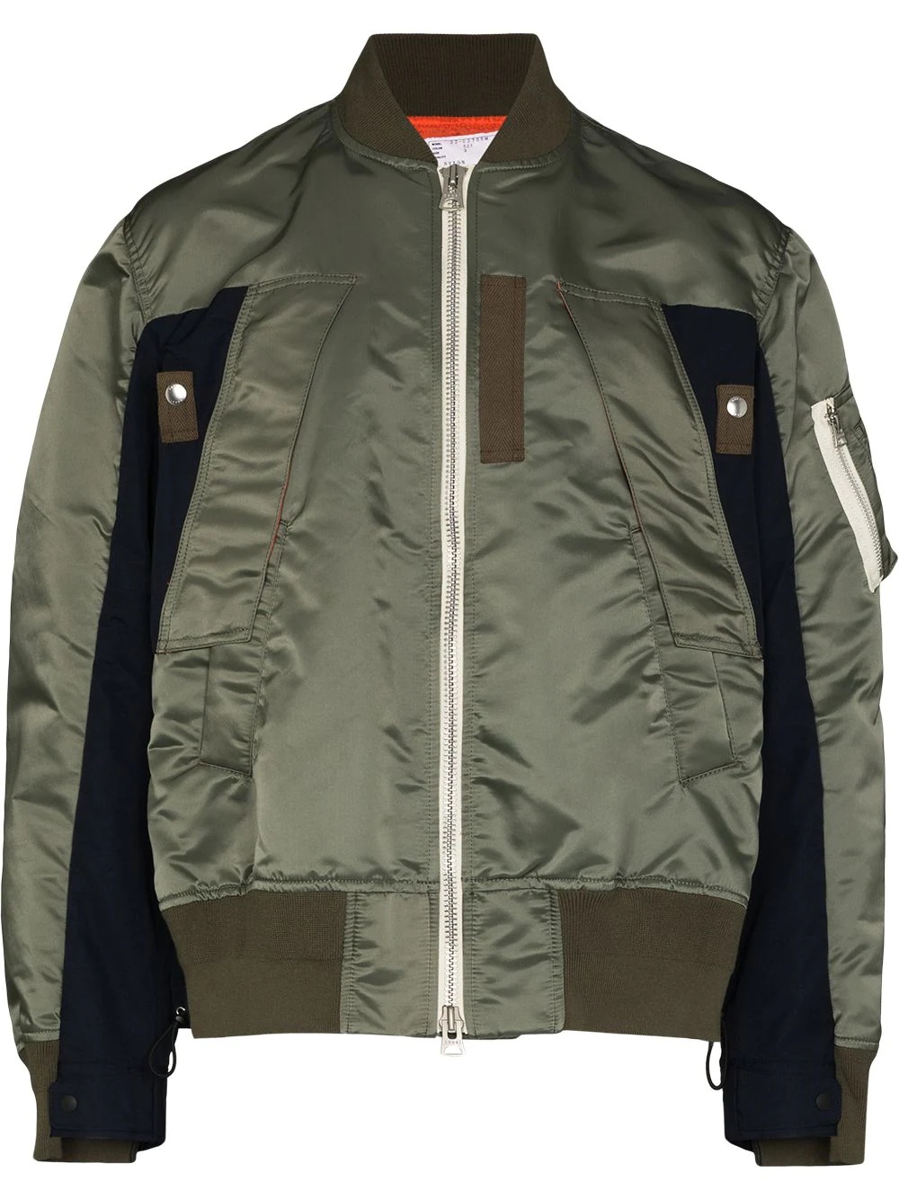 panelled bomber jacket - 1