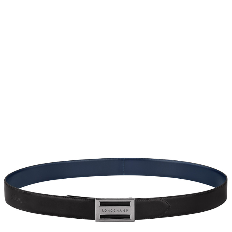Delta Box Men's belt Black/Navy - Leather 1