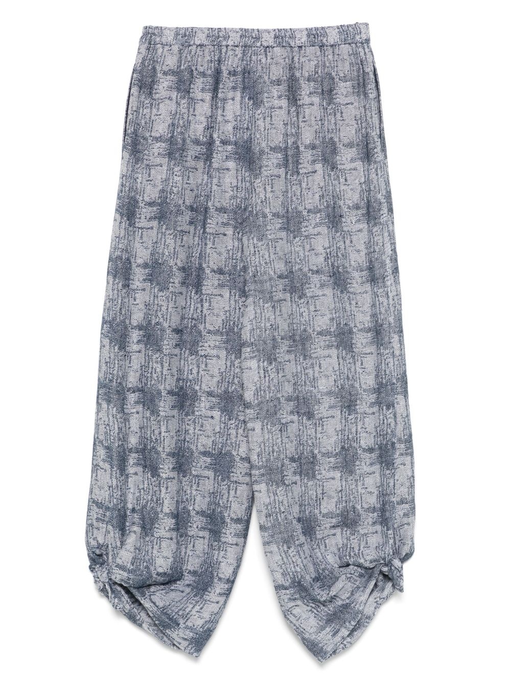 patterned-jacquard trousers - 2