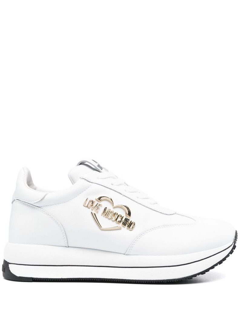 logo-plaque low-top sneakers 1