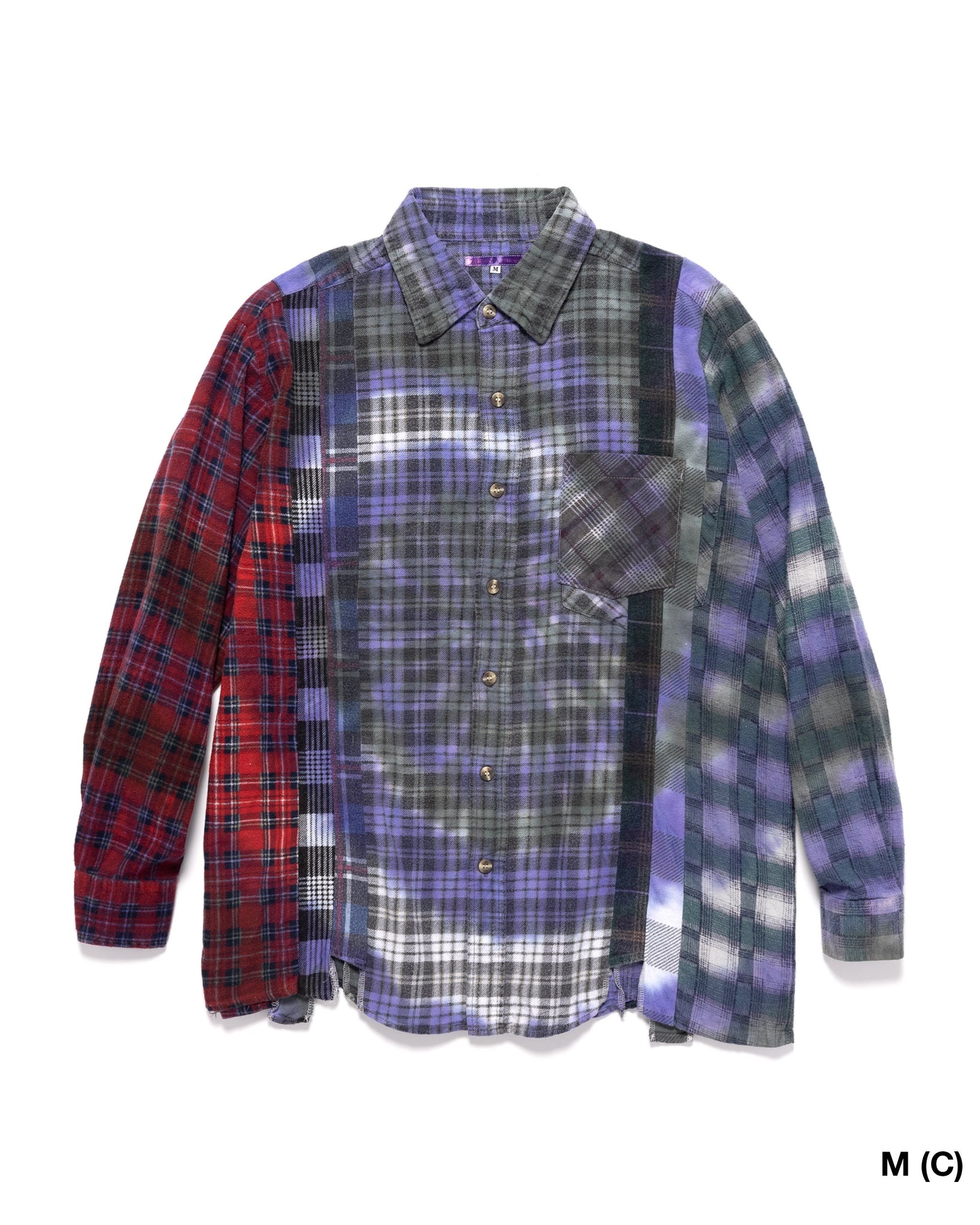FLANNEL SHIRT -> 7 CUTS SHIRT / TIE DYE ASSORTED - 10