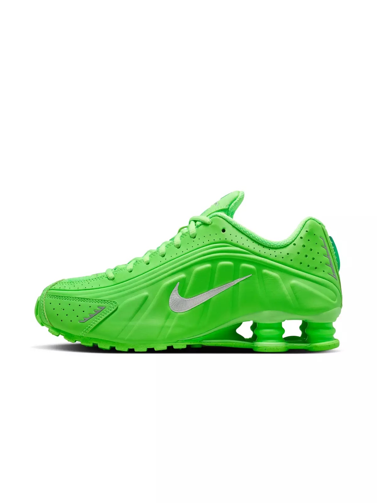 Shox R4 "Green Strike/Metallic Silver" Women's Shoe - 4