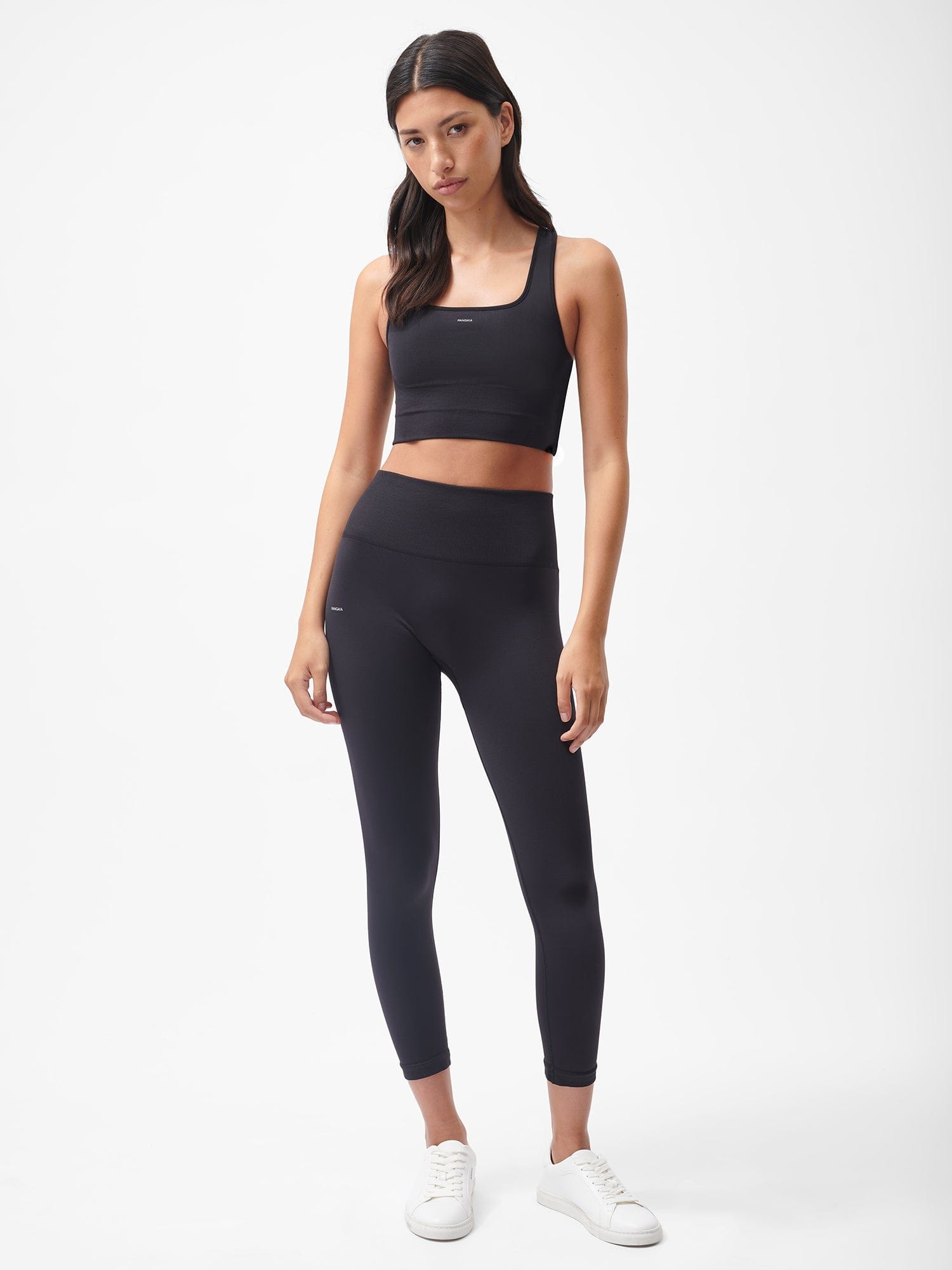 Women's Plant-Stretch Compressive 7/8 Leggings - Black - 2