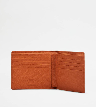 Tod's WALLET IN LEATHER - ORANGE outlook