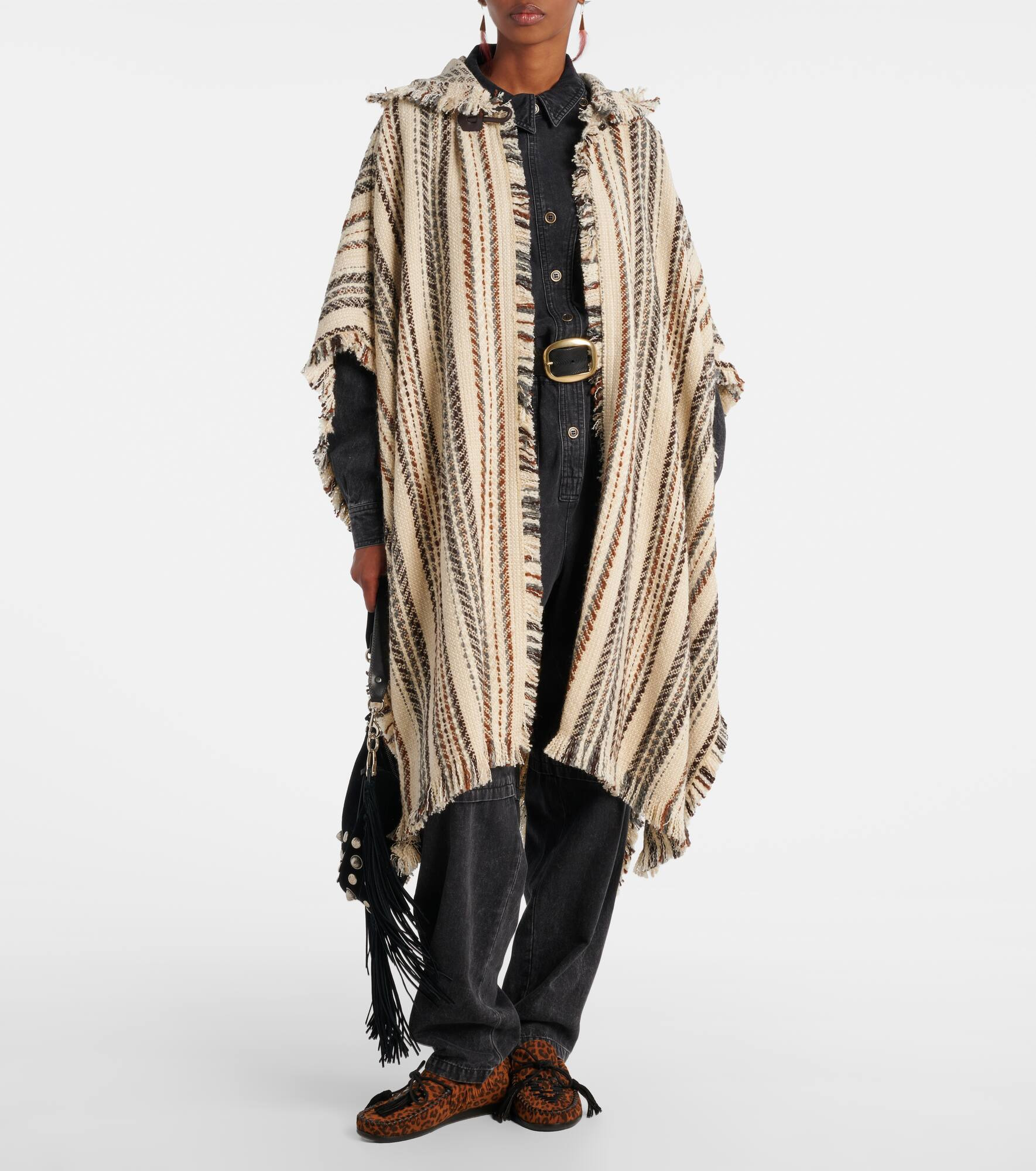 Iseline striped poncho - 2