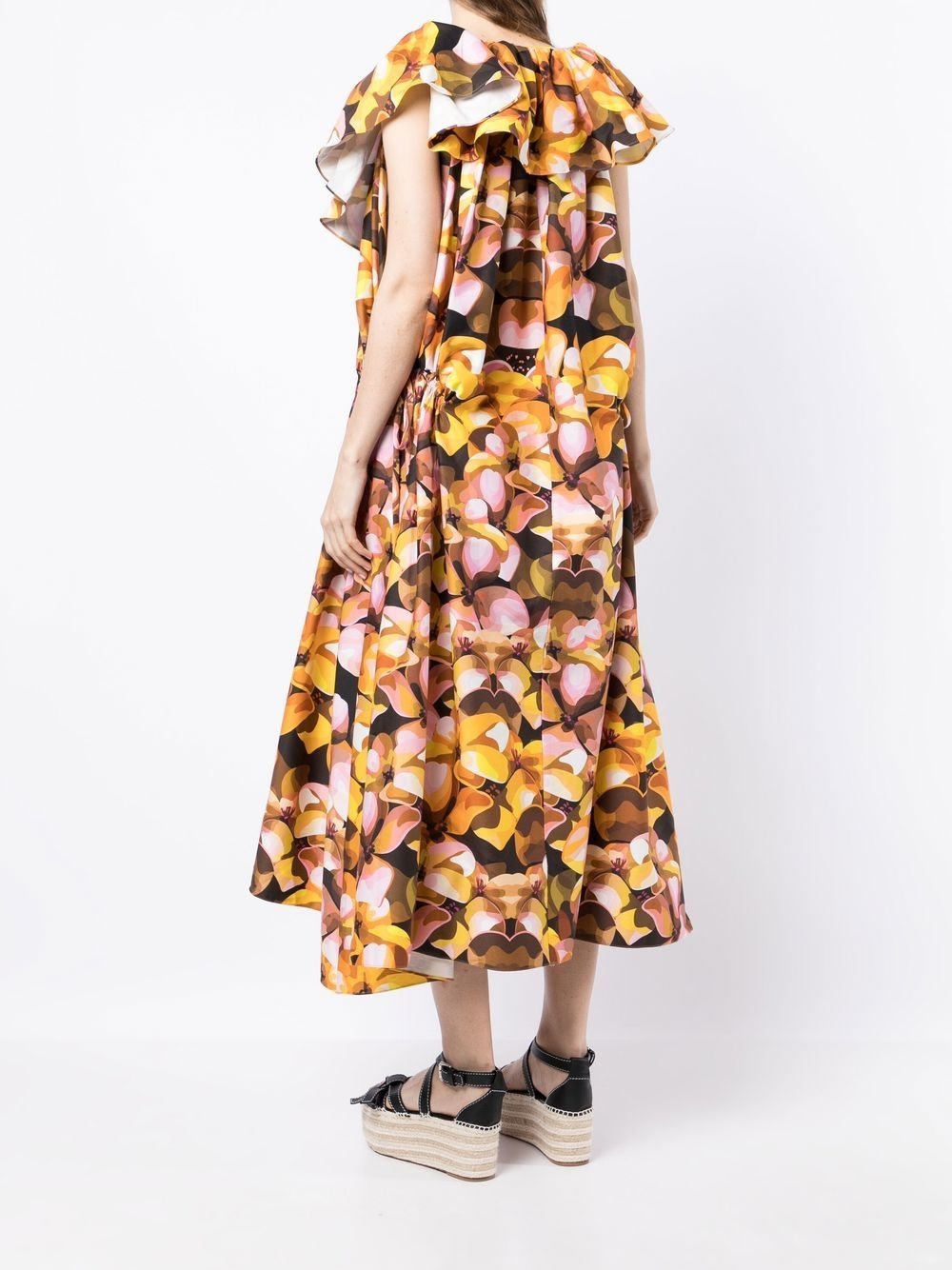Zulma floral-print midi dress - 4
