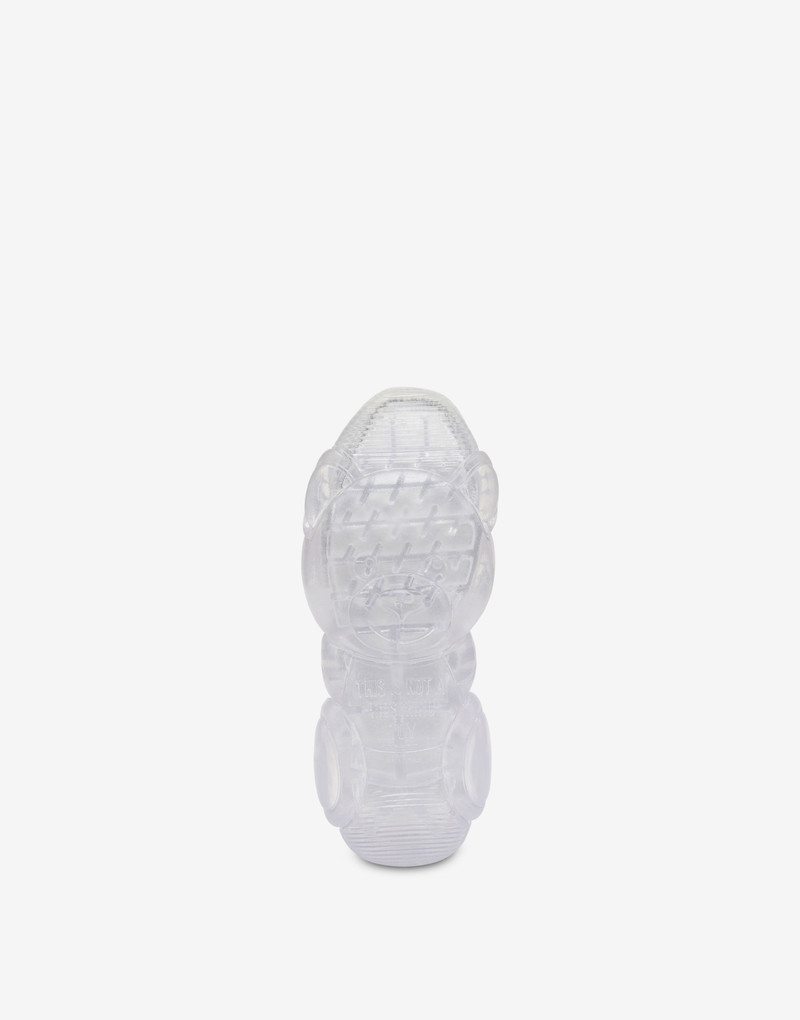 Moschino MESH TEDDY SHOES WITH TRANSPARENT SOLE outlook