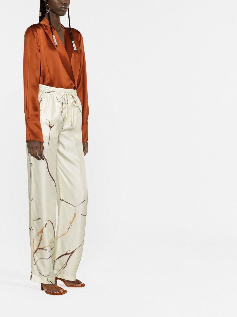 Jarine silk trousers - 4