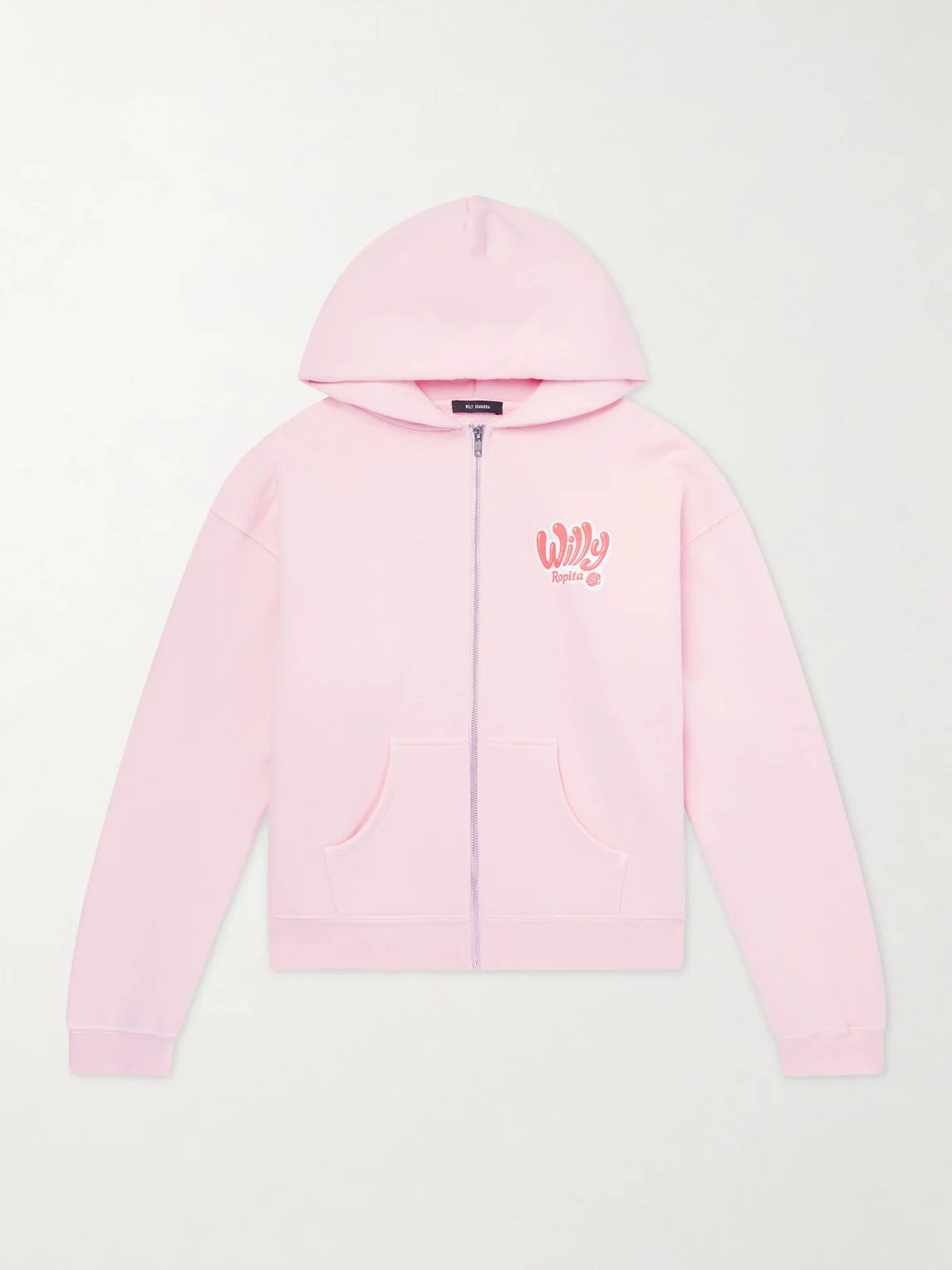 Willy Ropita Logo-Print Cotton-Jersey Zip-Up Hoodie - 1