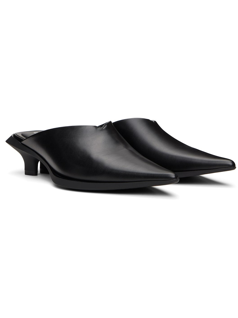 Black Heel Mules 4