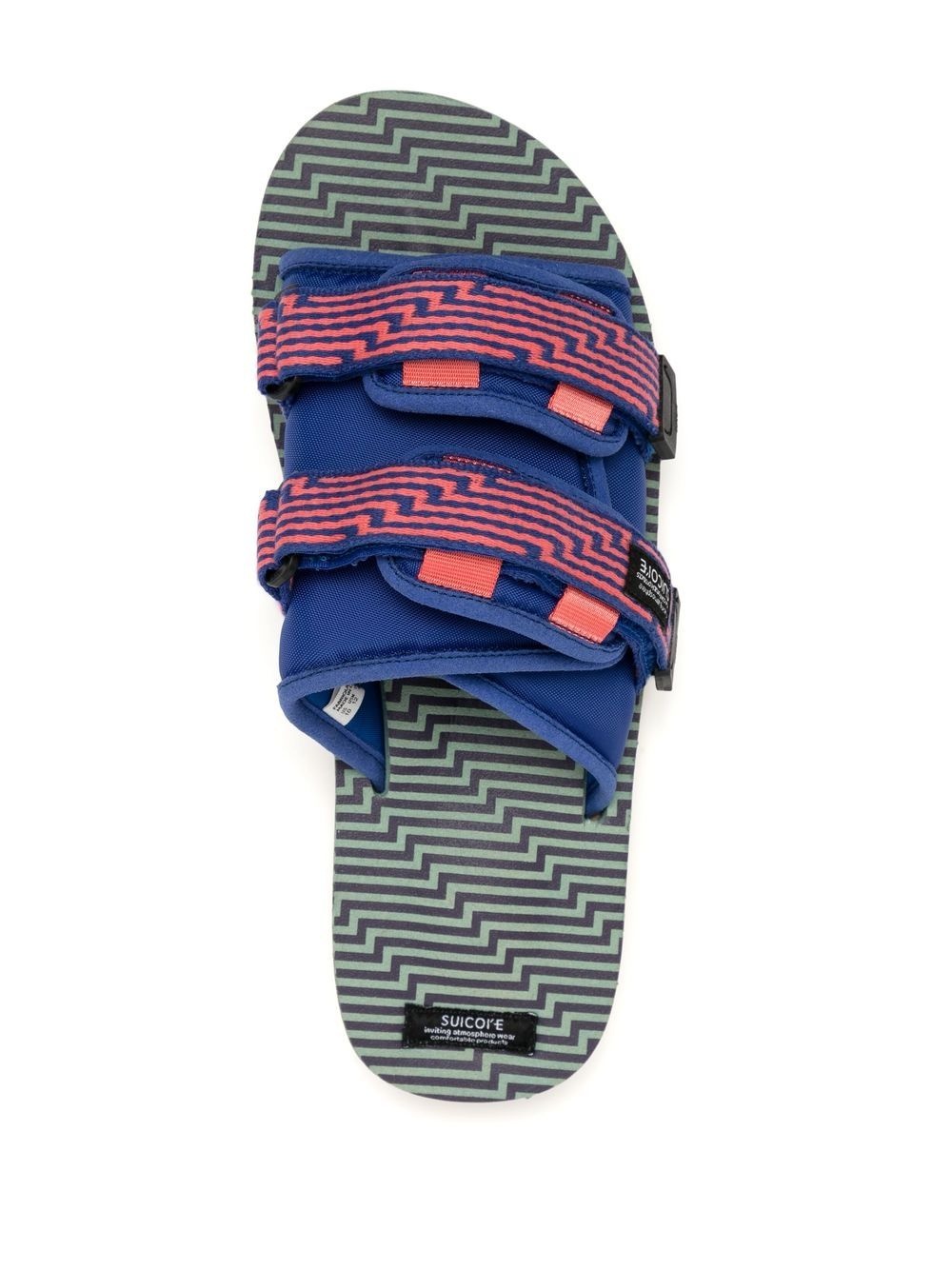 MOTO jacquard touch-strap sandals - 4