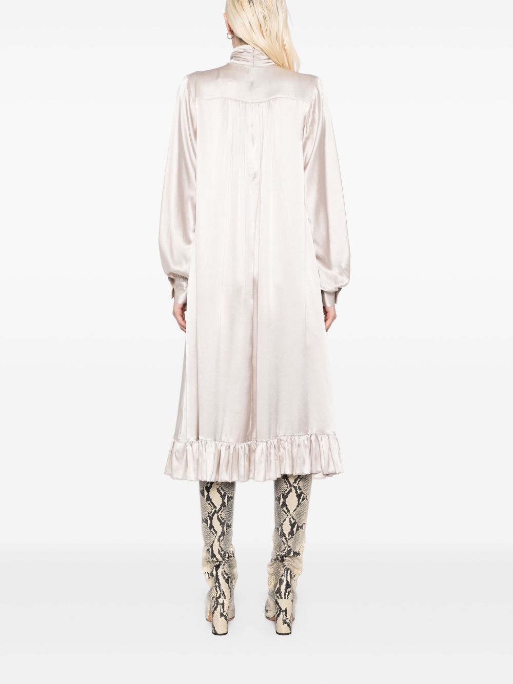 Monroe silk charmeuse dress - 4
