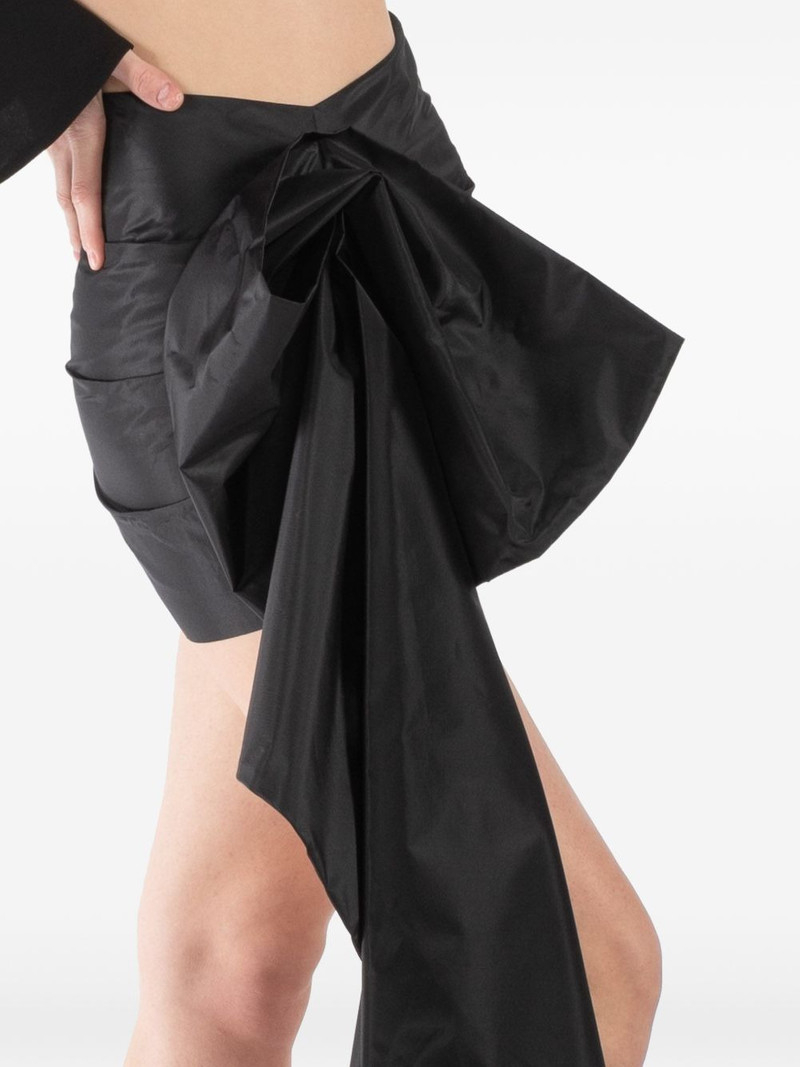 bow draped mini skirt 6