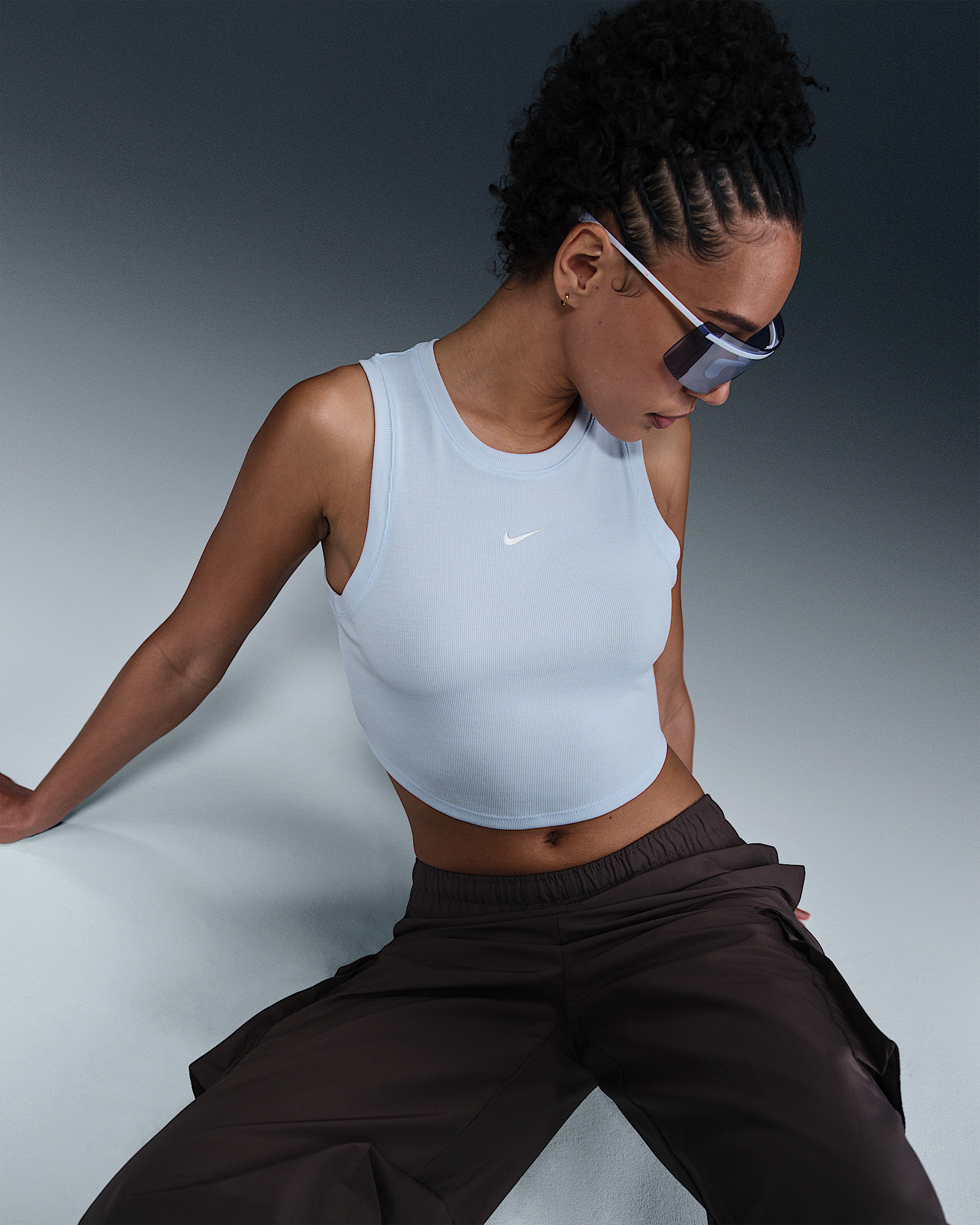 Nike Sportswear Chill Knit Women's Tight Cropped Mini-Rib Tank Top - 3