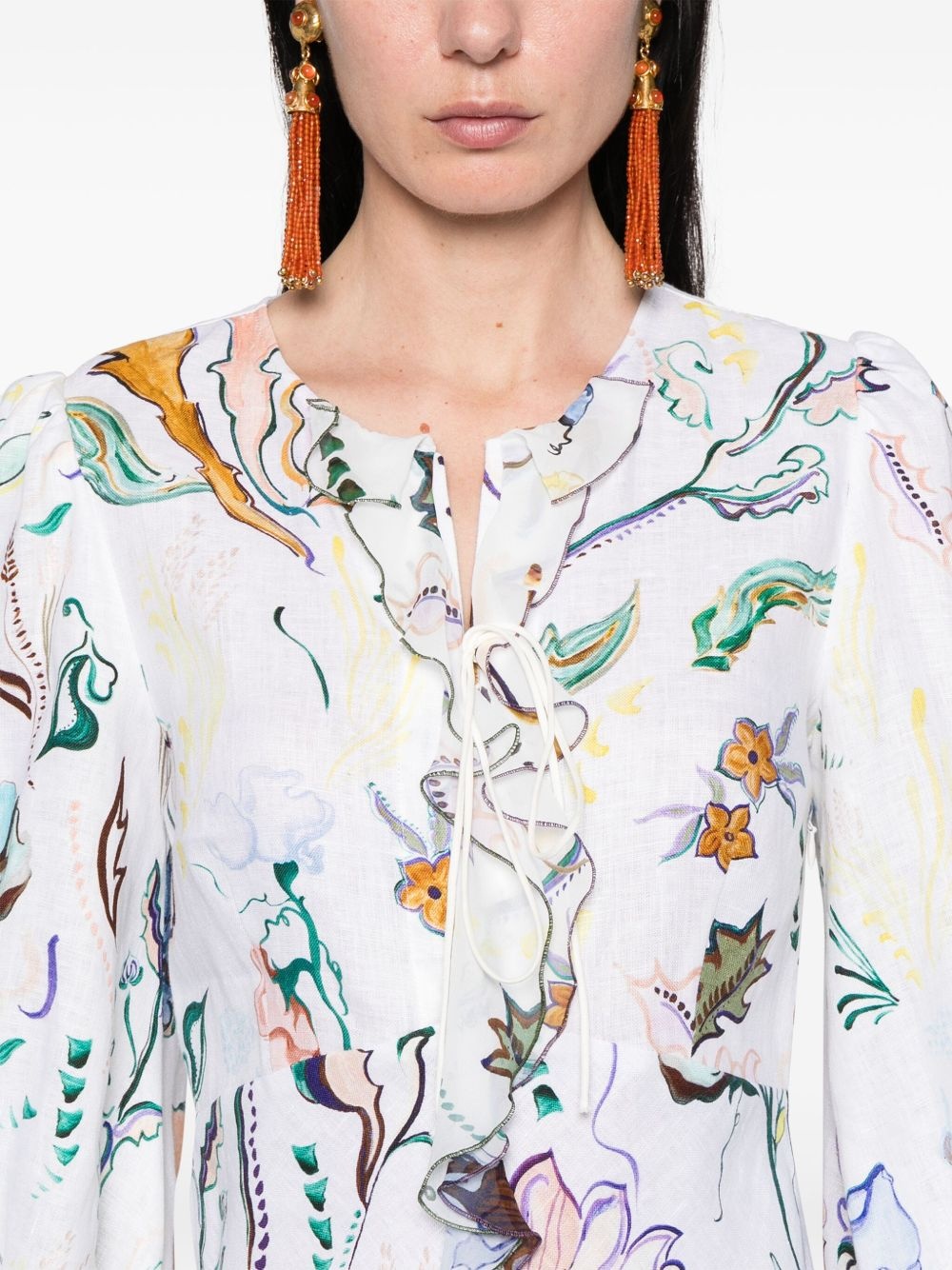 Floral Power midi dress - 5