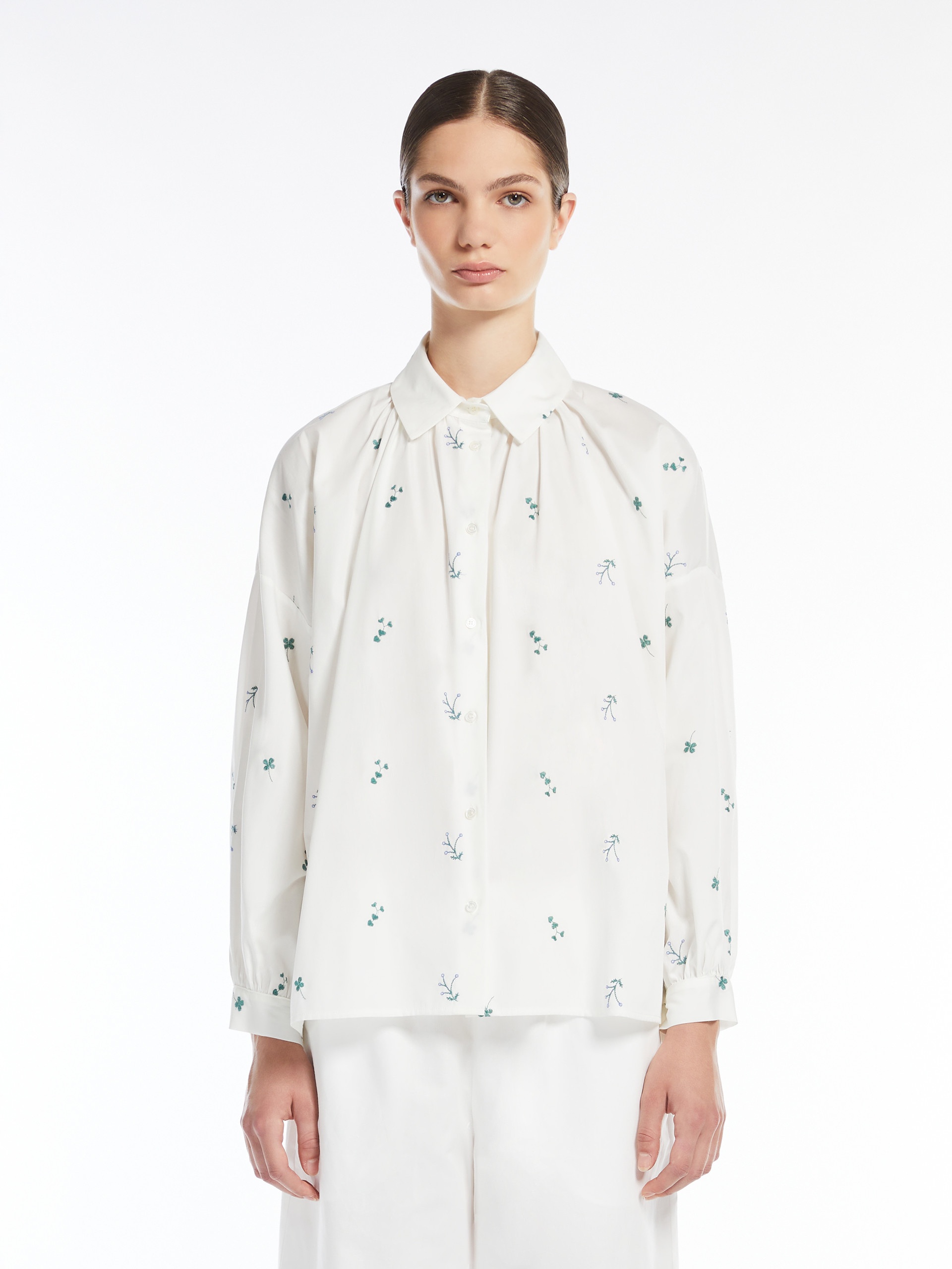 GILLY Embroidered poplin shirt - 3