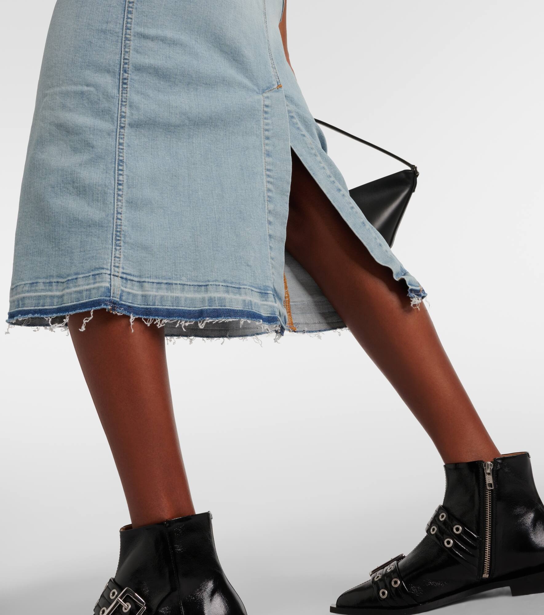 Denim midi dress - 6